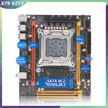 MAQUINISTA LGA 2011 da placa-Mãe Suporte de memória DDR3 ECC Ram de Memória, processador Intel Xeon E5 V1 V2 Core CPU NVME M. 2 Mini-ITX placa-mãe E5-273A