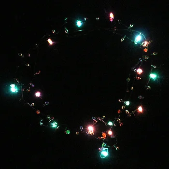 1 Pcs Mini Piscando Luz Piscando Luzes de Natal para o Colar do Traje 8 Lâmpadas LED FPing