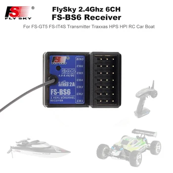 FlySky FS-BS6 Receptor de 2.4 Ghz 6CH AFHDS2 para FlySky FS-GT5 FS-IT4S Transmissor
