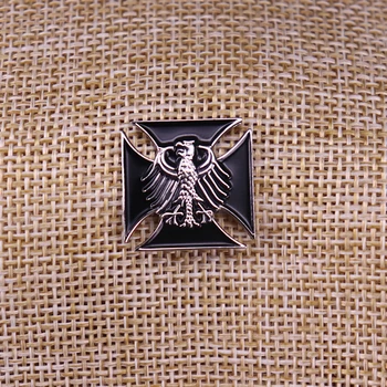 Reich alemão águia, emblema da cruz preta broche da segunda guerra mundial Deutschland jóias