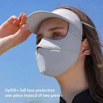 Exterior Do Unisex Do Sol Proteger Bonés Com Aba Máscara De Verão Proteção Uv Protetor Solar Respirável Gelo Seda Óculos De Proteção Máscara De Cavalo Novo