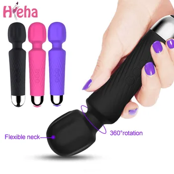 Poderoso Clitóris Vibradores USB de Recarga Varinha Mágica AV Vibrador Massageador Sexual de bem-estar Erótico Brinquedos Sexuais para Mulheres Adultas Produto