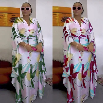 MD-Africana de Impressão Vestidos Para Mulheres Ankara-se Dashiki, Tutu Vestido Novo África Plus Size Bubu Maxi Vestido das Senhoras Roupa Elegante Vestido