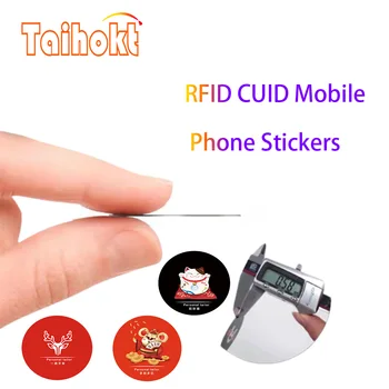 1PCS CUID Regravável Telefone Etiqueta NFC Chip Inteligente Copiadora Token De 13,56 Mhz Replicador Emblema do S50 Mutável Chave de cartões de Proximidade RFID