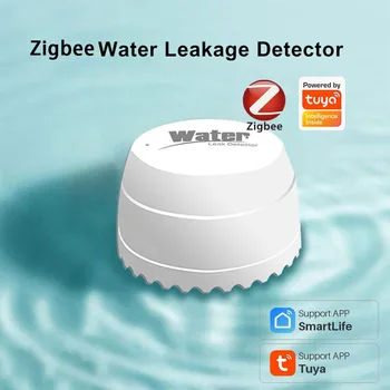 Tuya Zigbee Infiltração De Água Sensor Inteligente De Automação Residencial De Segurança Do Sistema De Água Leake Alarme De Detector De Notificação Push Para Celular