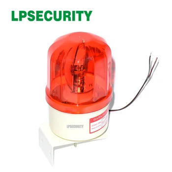 Impermeável ao ar livre LED vermelha do rotary com fio lâmpada de farol vermelho de alarme piscando sirene strobe para o sistema de alarme GSM