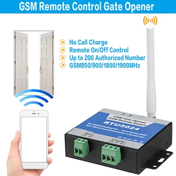 RTU5024 GSM Porta do Relé de Abertura Remota da Porta Acessórios Parâmetros 850/900/1800/1900MHz para a casa Quarto Suprimentos