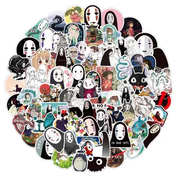 10/30/50/100pcs a viagem de chihiro Hayao Miyazaki Anime Adesivos Decalque de Scrapbook Diário Telefone Portátil Carro Moto Crianças dos desenhos animados Etiqueta de Brinquedo
