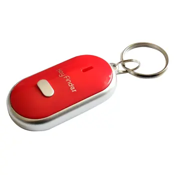 Anti-Lost Key Finder Smart Encontrar Localizador de Chaveiro Apito Sonoro de Controle de Som DIODO emissor de luz Tocha Portátil do Carro Key Finder