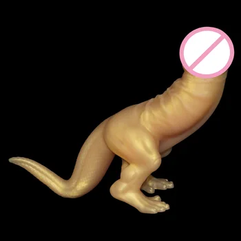 Animal Vibrador De Silicone Sexo Brinquedos Realistas Dinossauro Falso Pênis Adulto De Fantasia Vibrador Titular Masturbação Sextoys Ponto G Anal Mulheres