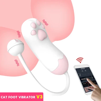 Gato Garra de Vibração Ovo Vibrador Para as Mulheres, G-spot Estimulação do Clitóris Massagem de Salto do Ovo da Fêmea de Masturbação Adultos Brinquedos Sexuais