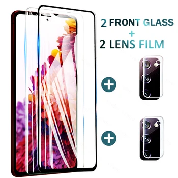 4 em 1 Vidro Para Samsung S20 FE 5G até 2020 Temperado, Vidro Lente da Câmera Película Protetora Para Samsung S20 Edição de Fã Protetor de Tela