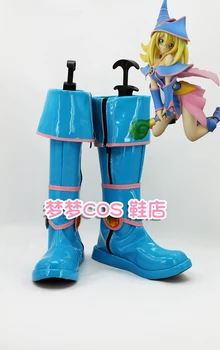 Yu-Gi-Oh Dark Magician Girl Mana cosplay Sapatos Botas de Anime de Festa Cosplay Botas Personalizadas
