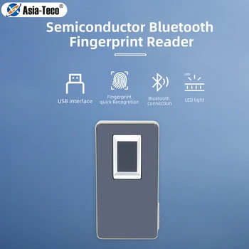 USB / Bluetooth com Leitor de impressões digitais Semicondutores Scanner de impressão digital Sensor de 13,56 MHz RFID Controle de Acesso do Sistema de Atendimento