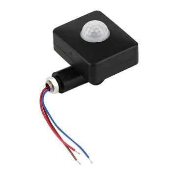Prático, Durável Luz LED Mini PIR Infravermelho de Segurança de 160 Graus Interruptor do Sensor de Movimento do Detector C.A. 85-265V Home Automática da temperatura ABS