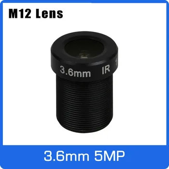 5Megapixel M12 Fixa 1/2.5 polegadas de 3,6 mm 110 Amplo Ângulo de CCTV da Lente Para HD 1080P/4MP/5MP AHD Camera Câmera do IP Frete Grátis