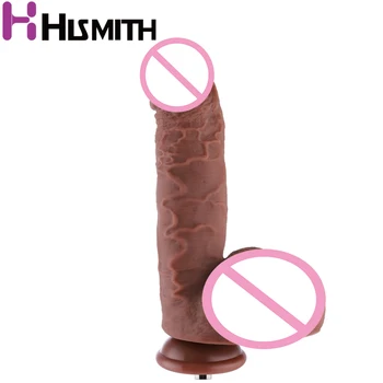 Hismith realista vibrador, Com ventosa KlicLok Conector máquina de sexo acessórios Vibrador Enorme de brinquedos sexuais 9