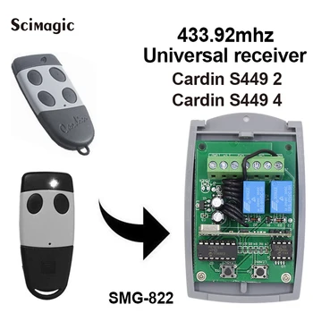 CARDIN Garagem Receptor 433MHz Cardin S449 Rolling Code Receptor de controle Remoto Universal Interruptor de 433.92