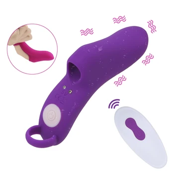 Estimulador de clitóris G Spot Massagem Controle Remoto sem Fio Dedo Vibrador, Masturbador Feminino 9 Freqüência de Brinquedos Sexuais para as Mulheres