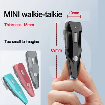 YM 2PCS Mini gancho de orelha Walkie Talkie 400-470MHz 2-Rádio Transceptor Auscultador Auricular Earmuff USB Alimentado Distância Novo