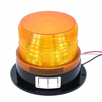 12V-24V Carro LED Piscando Estroboscópico de Emergência Alarme de Advertência Flash de Luz da Lâmpada Âmbar Comum do Carro Caminhão Auto(sem som)