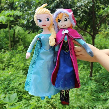 40 CM Neve Congelada Rainha Elsa de Pelúcia Boneca Princesa Anna Elsa Boneca Brinquedos Elza Recheado de Pelúcia Crianças Brinquedos de Natal