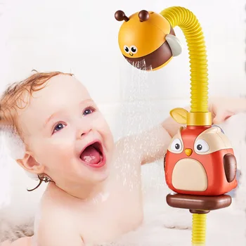 Desenho Novo Elefante/Pato/Nuvem De Banho Do Bebê Brinquedos Elétricos Do Chuveiro De Bebê Aspersão De Água Com Brinquedos Para Crianças De Banho De Aspersão De Água Paly Brinquedo De Presente
