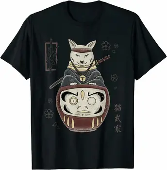 Japonês Gato Tradicional Essencial Premium Idéia Do Presente T-Shirt. Verão do Algodão de Manga Curta-O-Pescoço Mens T-Shirt Nova S-3XL