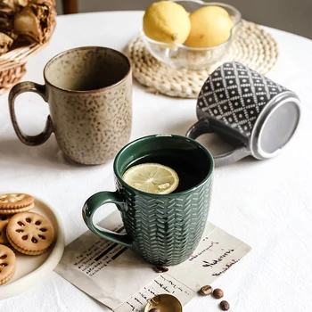 Defeitos Japão e Coreia do Sul retro café caneca de cerâmica-almoço leite copa do office aluno xícara (chá.