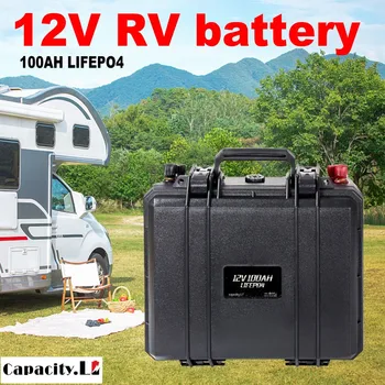12V 100ah lifepo4 bateria de Lítio, bateria solar com BMS para motor a energia Solar e a RV acampamento ao ar livre Europeia de envio