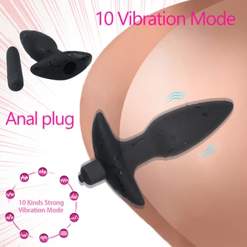 Vibrador Plug Anal Plug anal para as Mulheres Anal com Vibrador Sex Shop Adultos Brinquedos para Homens de Próstata Brinquedos Sexuais Dilatador Anal Plug Mulheres