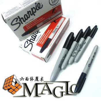 sharpie caneta caneta normal não gimmick pen - profissional de close-up de rua truque de mágica / atacado frete grátis