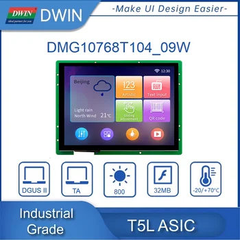 DWIN T5L UART IPS-LCD-TFT de Módulo de Monitor de 10.4 Polegadas Touch IHM Classe Industrial 16,7 M Cores TTL &Interface RS232