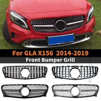 Atualização Frente, Grade de Entrada de Corrida pára-choques Grill Para Mercedes Benz GLA X156 2014-2019 Modificado Corpo Acessórios do Kit Parte Exterior