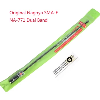 Original Nagoya Na-771 SMA-F 144/430Mhz VHF/ UHF Antena Para Kenwood aparelho de WOUXUN Duas Vias de Rádio Baofeng UV-5R Walkie Talkie Antena
