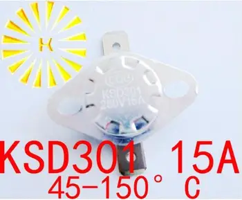 5pcs x KSD301 15A 45-150 grau 250V Normalmente Fechado Interruptor de Temperatura o Termostato do Resistor