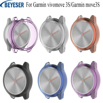 Ajuste Para o Garmin vivomove 3S/Garmin mover 3S Relógio de Substituição da Tampa Inteligente, Relógio dos Esportes do Protetor de Tela Capa Protetora de TPU