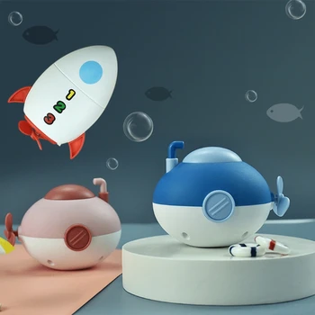 Casa De Banho Do Chuveiro Do Banho Do Bebê Mecânica De Natação De Crianças Jogar Água Bonito Submarino Pequeno Foguete De Banhos De Banheira Brinquedos Para Criança