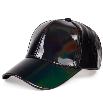 Novo verão a luz de placa de laser reflexiva boné de beisebol de moda multicolor tendência hip-hop chapéu esportes casual caps unisex selvagem chapéus