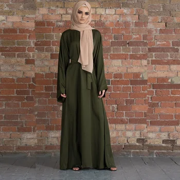 Wepbel Mulheres Muçulmanas Vestido Plus Size Solta Árabe Abaya Básica Oriente Médio, Turquia Manto De Campina Grande Caftan Quimono De Vestuário Islâmico