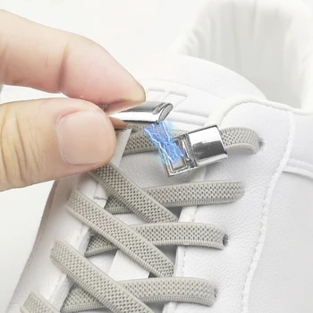 1Pair Não amarrar Cadarços Magnético Elástico Cordões de sapatos Para Crianças e Adultos Tênis Atacador 23 de Cores de Cadarços