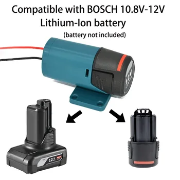 Para a Bosch Placas de 10.8-Bateria de 12V Conector de Alimentação Adaptador de Dock Titular Com 14 Awg Fios Conectores de Alimentação Azul
