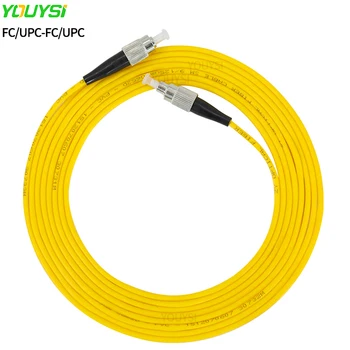 10PCS Simplex FC/UPC-FC/UPC de remendo da fibra óptica Cabo de 1m/2m/3m/5m/10m de fibra óptica cabo jumper 2.0 mm
