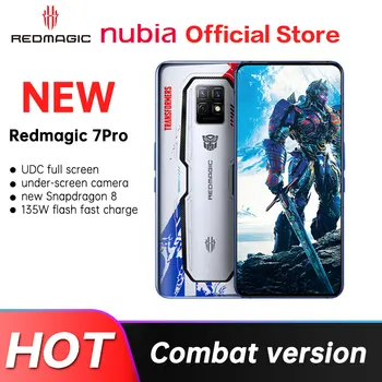 Núbia RedMagic 7 Pro 5G de Jogos do Telefone de 6,8 polegadas 120Hz AMOLED de 12 gb RAM, 256GB Snapdragon 8 Gen 1 Octa Core 64MP Triplo Câmeras