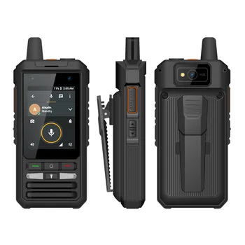 Anysecu W8 Rede 4G Rádio Android 8.1 Telefone Celular GPS WIFi, Blue Tooth SOS lâmpada 5300mAh Bateria IP66 Waterproof E Dustproof