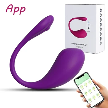 Qualidade Aplicativo Bluetooth Vibrador Amor Ovo Sem Fio De Brinquedos Sexuais Para As Mulheres De Silicone Impermeáveis G Spot Massagem Orgasmo Feminino