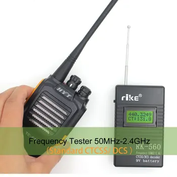 50 mhz-Frequência de 2.4 GHz Contador Portátil de Mão RK560 DCS CTCSS Rádio Testador RK-560 Medidor de Frequência
