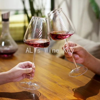 2 Estilos de Amor de Vinho 500-600 ml de Nível de conjunto de Vinho tinto Copo de Arte Clássica Vidro de Cristal Cálice Cônico de Degustação da Copa