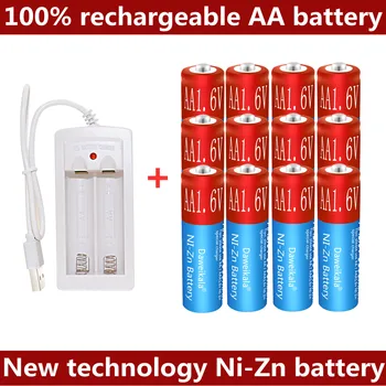 Nova tecnologia pode carregar 100% aa1.6v de Ni-Zn bateria, 3800 MAH pode substituir a bateria recarregável AA de 1,5 V aa1.2v