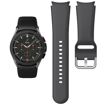 Galaxy Watch 4 Alça de 40mm 44mm Smartwatch de Silicone Ridge Esporte Correa Pulseira para Samsung Galaxy Watch 4 clássico 42mm 46mm banda